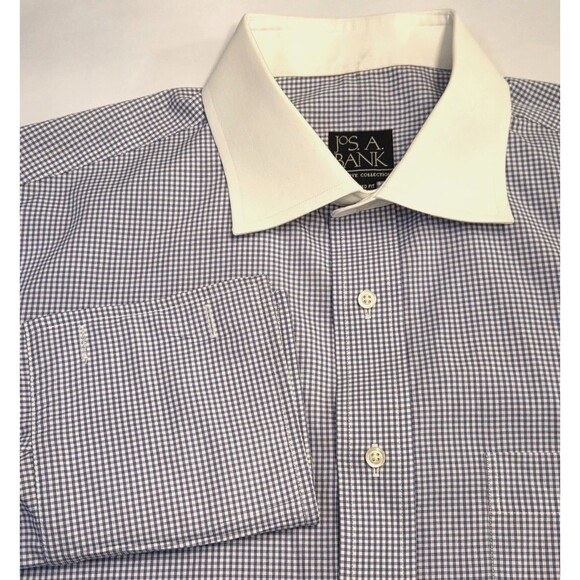 Jos. A. Bank Other - Jos. A. Bank Exec Collection Tailored Fit Dress Shirt 16.5-33 Lavender Check